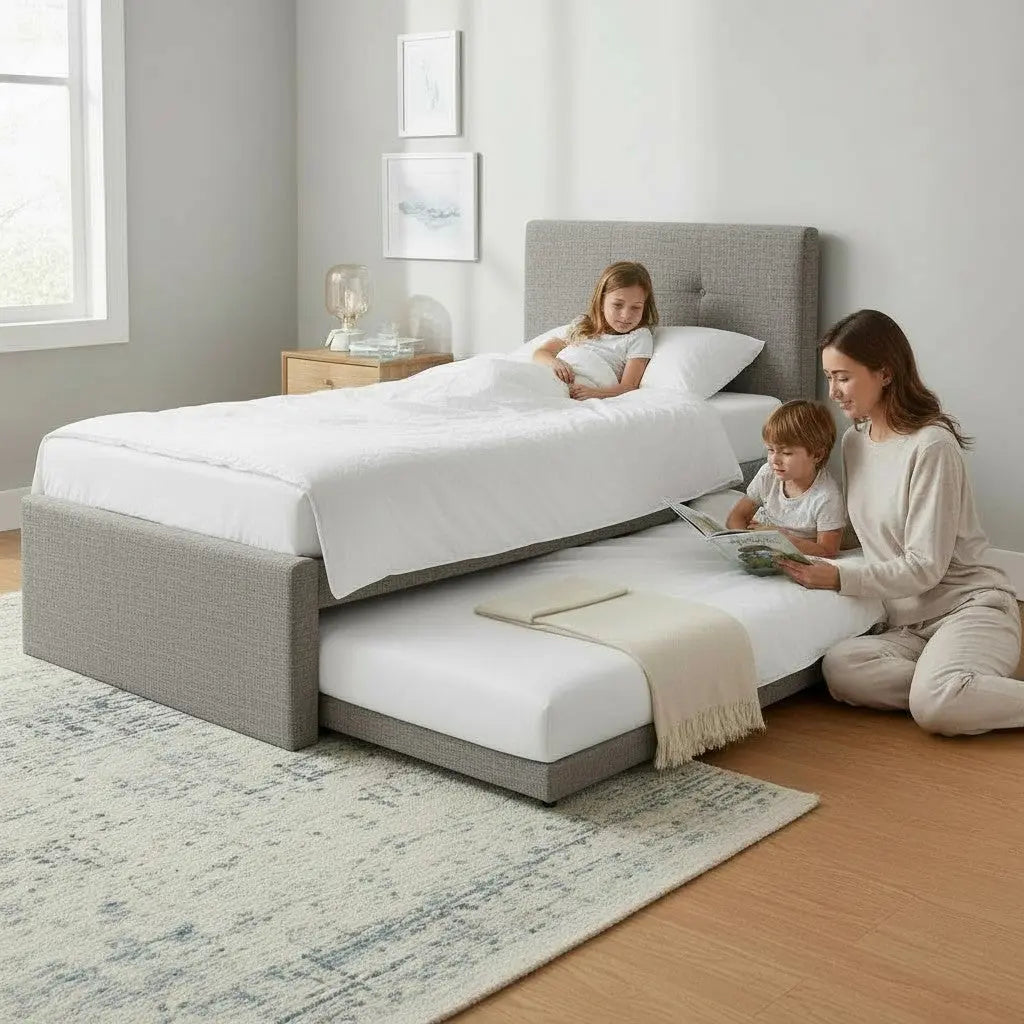 Monti Tufted 2-in-1 Pull Out Bed Frame Grandeur Furnishings
