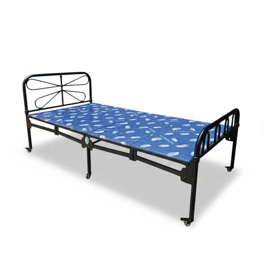 Foldable Bed with Mattress - Convenient and Space-Saving Design Grandeur Furnishings