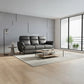 Modern PU Leather Fabric Sofa Set | 3-Seater, 2-Seater & Armchair Grandeur Furnishings