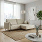 Valentina Modern Sofa with Ottoman | Premium Fabric 1/2/3 Seater Couch | Nordic Minimalist Living Room Furniture Grandeur Furnishings